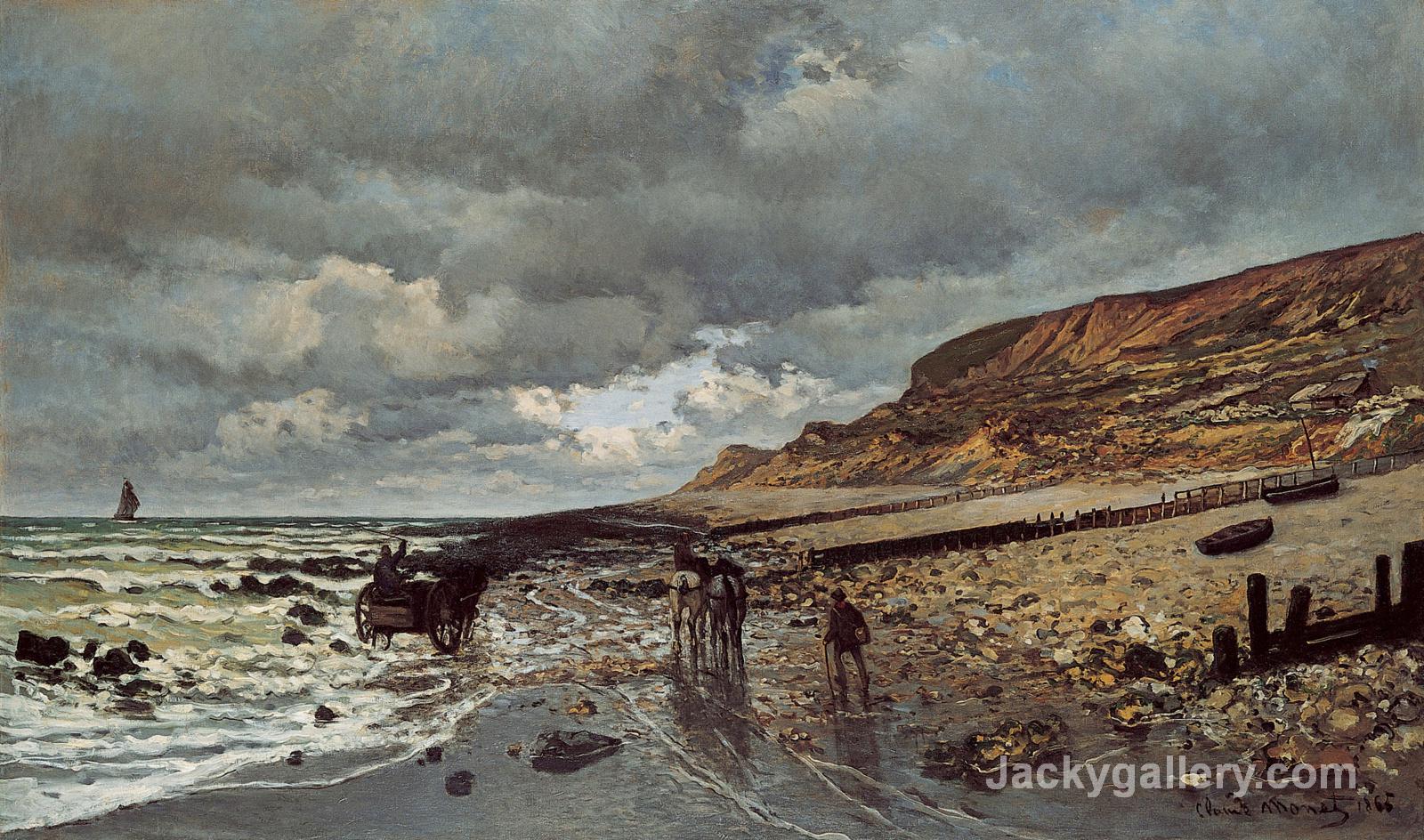 The Headland of the Heve at Low Tide by Claude Monet paintings reproduction